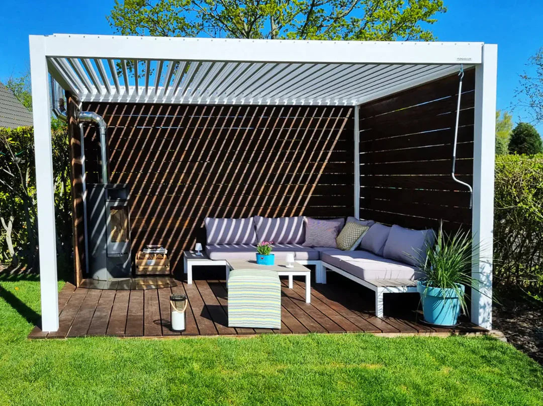 Pergola i hvid: eksklusive modeller til den elegante smag