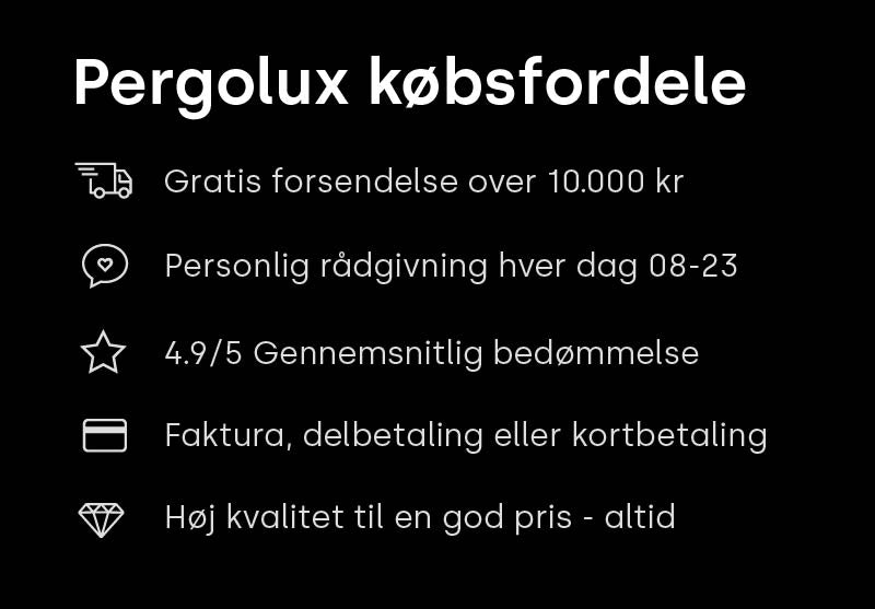 PERGOLUX Kæbsfordele